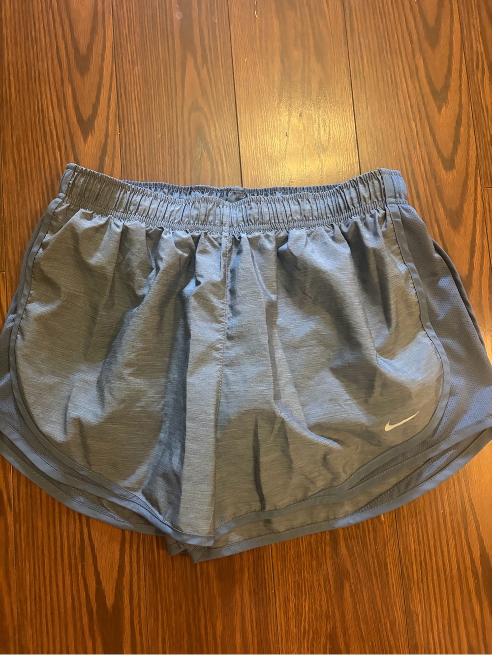 Nike Women's heather gray Blue Running Shorts